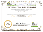 Quantum Safe Disposal Certificate
